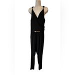 Torrid Women's 1 Black Sleeveless V Neck Gold Trim Classic Dressy Jumpsuit NWT Photo 11