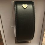 Juicy Couture Black Heart Buckle Belt L/XL – Gold Heart Logo Buckle NEW Photo 3