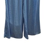 ZARA  Women's Wide Leg High Waisted Pants Blue Size L Casual Photo 8