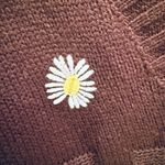 Daisy Cardigan Sweater Brown Knit Cropped Button Up Long Sleeve ‎ Womens S Photo 1