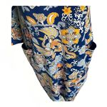 J. McLaughlin  Catalina Cloth Catalyst Floral Midi Dress Navy Multi Size XS Photo 5