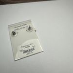 Francesca's Francesca’s Black Cubic Zirconia Rhinestone Stud Gold Tone Pierced Earrings NWT Photo 3