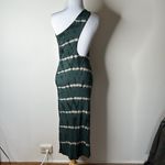 Young Fabulous and Broke Green Tie Dye One Shoulder Rib Dress Photo 4