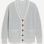 Old Navy Relaxed Cardigan Sweater, Size Medium, Crème De La Crème Photo 5
