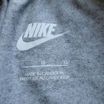 Nike Women Gray Gold Swoosh Just Do It Logo Lightweight Leg A See Legging Size L Photo 6