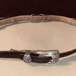 Brighton Leather Belt Size 30 Black Western Gold Silver Accents Buckle Conchos Photo 8