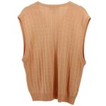 Vintage Y2K Bobby Chan Creamsicle Silk Blend Sweater Vest Old Money Size M Orange Size M Photo 4