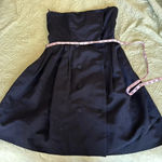 Vintage luxury suit set / tuxedo style George’s Rech strapless dress w/ jacket Black Photo 10