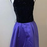 De Laru Linda Bernell vintage velvet satin prom dress Black Size 10 Photo 0