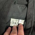 Duo Maternity Black Pull On Dress Pant Capris With Belly Band | Size Medium Photo 3