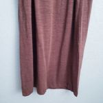 Anthropologie Pomandere Linen Wool Blend Brown Long Sleeve Dress Photo 2