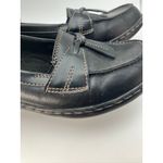 Clarks Womens Black Leather Loafers Comfort Collection Slip On Shoes Size 8 Photo 5