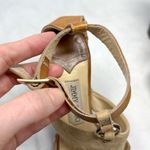 Jimmy Choo Chunky Platform Block Heel Studded O Ring Suede Leather Sandal Heels Photo 7