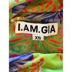 I am gia  Green Hawaiian Floral Print Halter Neck‎ Cut Out Isabella Top Size XS Photo 8