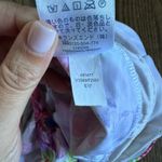 Lands End Womens Bright Floral Palms Racerback Tankini Swim Suit Top Size 10 Purple Photo 4