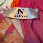 Natori Floral Pink and Red Maxi Silky Pajama Pants Size Medium EUC Photo 6