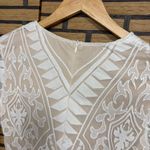 Selfie Leslie  Cream And Tan Dreamy‎ Long Sleeve Mini Dress Size XS Photo 8