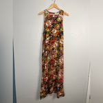 Natural Life Katie Floral Maxi Dress Womens Sz L/XL Sleeveless Keyhole Back Photo 1