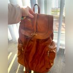 Cute brown tassel medium backpack Photo 1