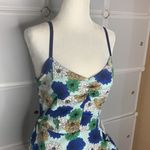 Solemio  Blue Floral Dress Size Small Photo 7