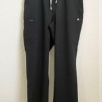 FIGS 1SW200005 High Waisted Yola with Yoga Waist Band Black Scrub Pants Size 3XL Photo 5