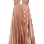 ALC Frank A.L.C. Athena II Halter Satin Pleated Dress, Size 2, BRAND NEW, $695 Photo 1