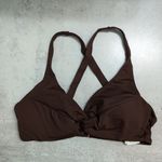 La Blanca Java (Brown) Island Goddess Underwire Twist Front Bra Top Size 8 New Photo 0