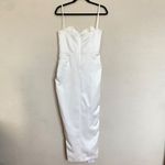 House Of CB  'Flora' Ivory white Satin Corset Dress/Size M‎ flawed NWOT Photo 12