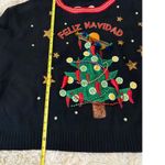 Ugly Christmas Sweater Feliz Navidad Mexican Tree Sombrero Chili Peppers 2X Green Size XXL Photo 5