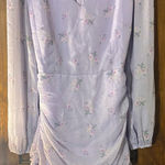 Aura  Lavender Floral Dress Photo 0