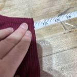 Coin 1804 Lagenlook ribbed Sleeveless Button High Lo Hem Cardigan Maroon Size XS Red Photo 11