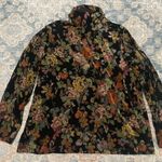Susan Graver Vintage Antique Tapestry Floral Design Mock Neck 2X Photo 1