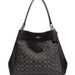 Coach Black Smoke Signature Small Lexy Shoulder Bag Photo 0
