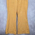 Wild Fable Yellow Plaid Straight Boho Flare Wide Leg Dress Bottom Pants Plus 16 Photo 3