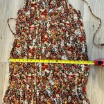 Floral Maxi Dress with Spaghetti Straps Red Size 8 Photo 3