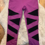 Tyche Tyc Til You Colapse Leggings Size Medium Compression Mesh Cut Out Fuscia Workout Photo 0