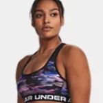 Under Armour  Mid Crossback Printed Sports Bra Small Photo 1