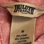 Duluth Artisan Hemp Shirt Womens Pink Button front Shirt Organic Cotton Photo 5