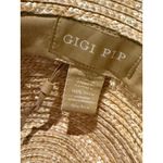 GIGI PIP Isla Straw Fedora Hat Wide Brim Boho Summer Tan Photo 4