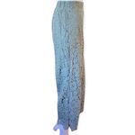 Isaac Mizrahi Sage Wide Leg Knit Pants Lace Cropped Pants Size XXSP Photo 3