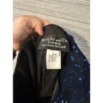 VTG BLONDIE and ME EVENING, Size 9/10, Blue Sparkle/Lined Dress w/Sequins. Mesh Photo 5