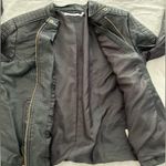 JustFab Black faux leather coat Photo 5