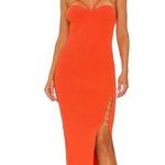 Wall Flower NICHOLAS Jules Ribbed Knit Dress, Revolve, /Orange Size L New w/Tag Photo 0
