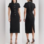Likely NWOT  Bardot Crystal Floral Button Tweed Cocktail Midi Dress SZ 2 Photo 1