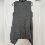 Jones New York Gray Drape Linen Women's Vest Photo 4