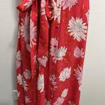 Talbots Size 16 Belted Midi Shirt Dress Chrysanthemum Floral Print Fit & Flare Photo 4