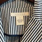 Sandro Seersucker Navy White Cotton Blazer, S Photo 1