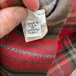 American Vintage Vintage Significance Pleated Red and Brown Plaid Maxi Skirt - Size 16 Photo 2