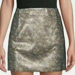 Free People CAMOUFLAGE sequin rub color switch stretch mini skirt size 2 NWT Photo 0