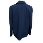 Madewell The Dorset Crop Blazer Easygoing Crepe Blue Indigo Women’s Size XL New Photo 3